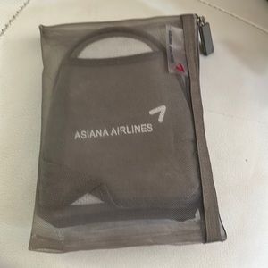 Vintage Asiana first class slippers/eye mask